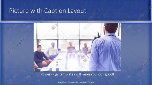 Picture with Caption presentation slide layout