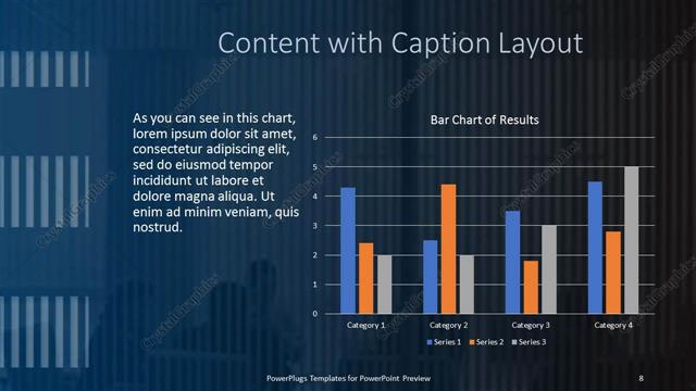 Content with Caption presentation slide layout
