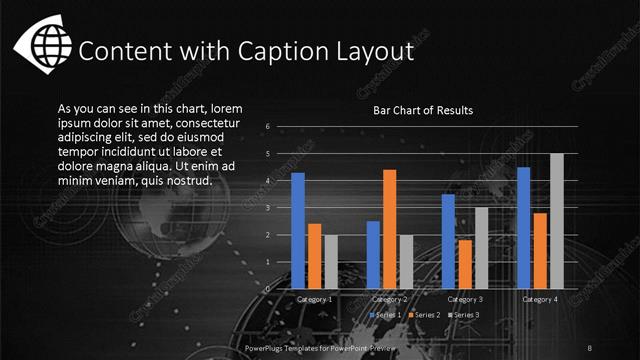 Content with Caption presentation slide layout