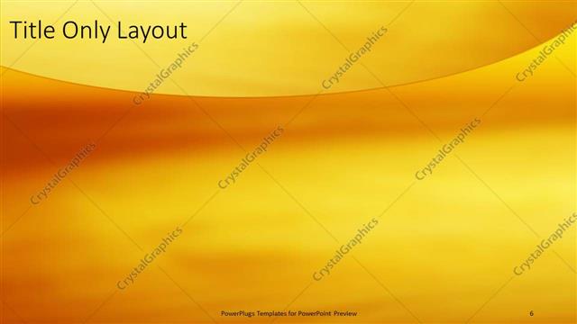 Title Only presentation slide layout