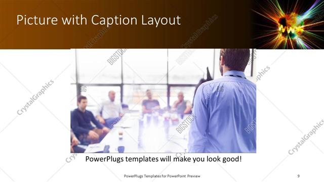 Picture with Caption presentation slide layout