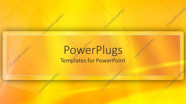  Presentation with business abstract - Abstract depiction of effects and lines on yellow background
