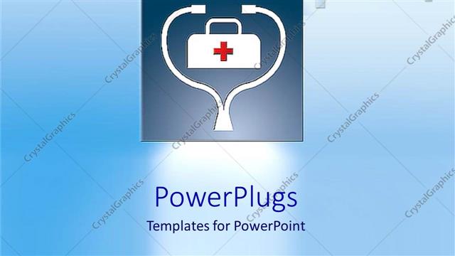  Presentation with abstract medical - Abstract depiction of a first aid box with many crosses
