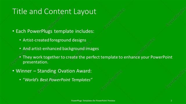 Title and Content presentation slide layout