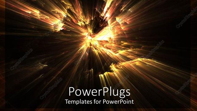  Presentation with black abstract - Abstract depiction of flashing fire lights on black background