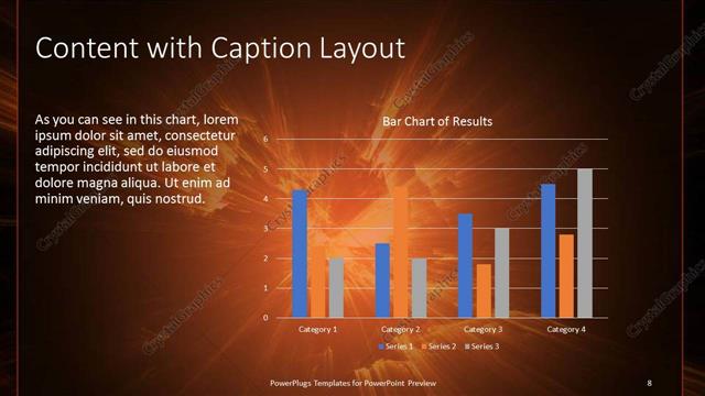 Content with Caption presentation slide layout