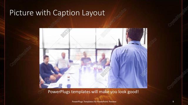 Picture with Caption presentation slide layout