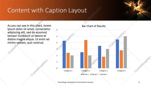Content with Caption presentation slide layout