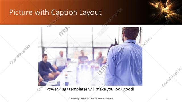 Picture with Caption presentation slide layout