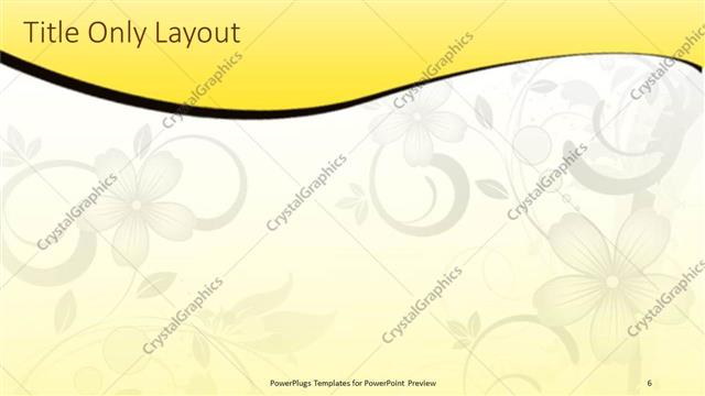 Title Only presentation slide layout