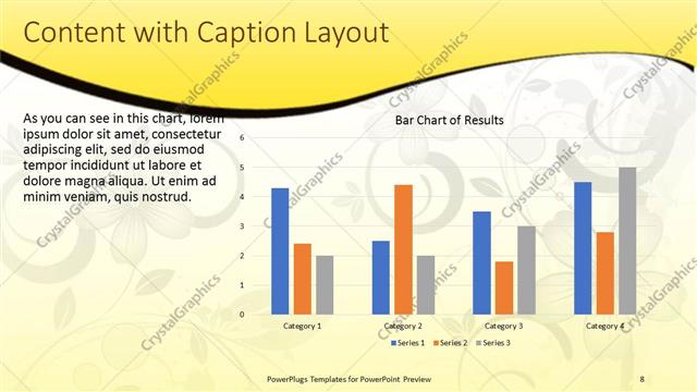 Content with Caption presentation slide layout