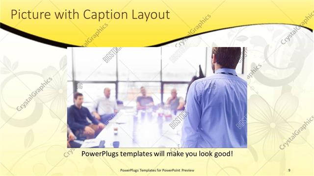 Picture with Caption presentation slide layout
