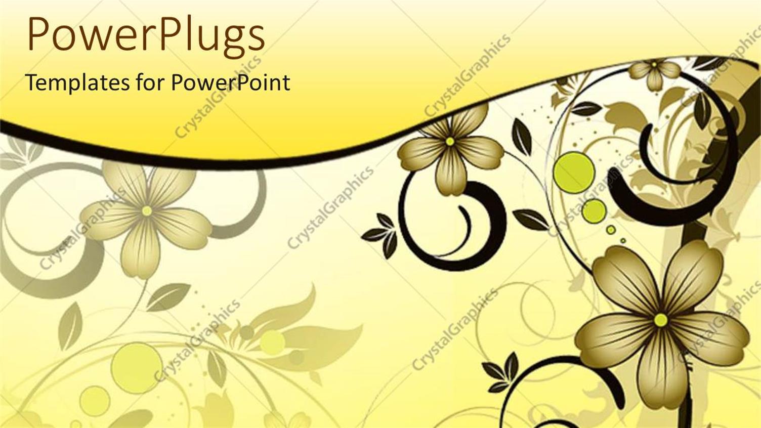 Featuring Abstract Depiction of a Floral Design on a Cream Colored Background