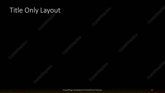 Title Only presentation slide layout