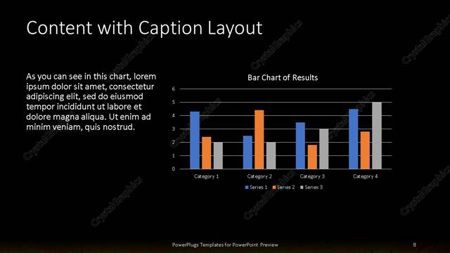 Content with Caption presentation slide layout