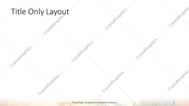 Title Only presentation slide layout