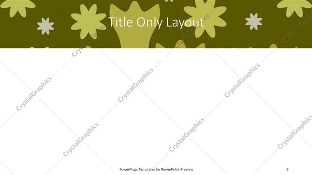 Title Only presentation slide layout