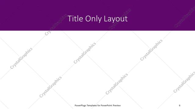 Title Only presentation slide layout
