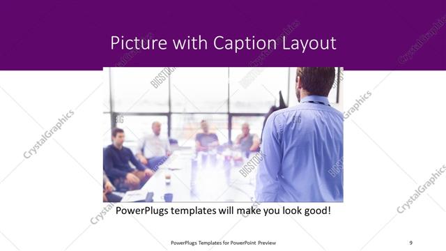 Picture with Caption presentation slide layout