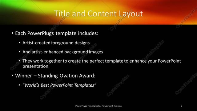 Title and Content presentation slide layout