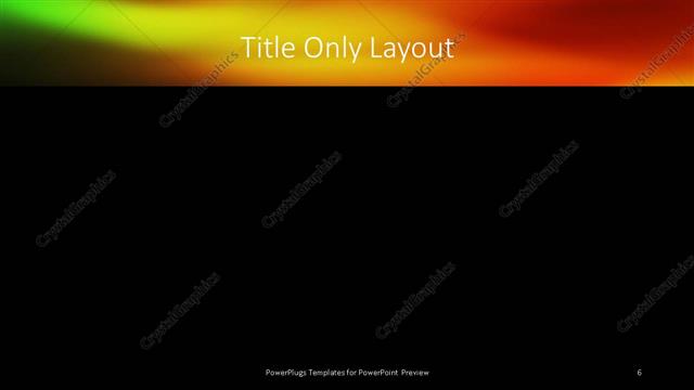 Title Only presentation slide layout