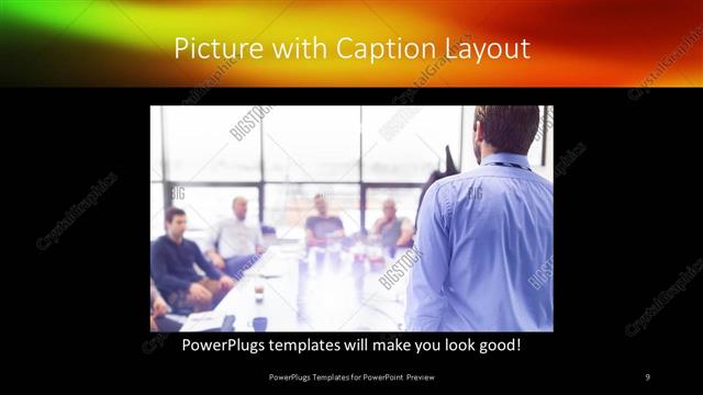 Picture with Caption presentation slide layout
