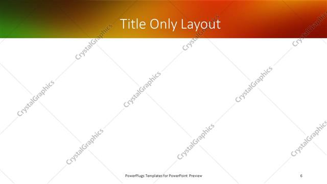 Title Only presentation slide layout