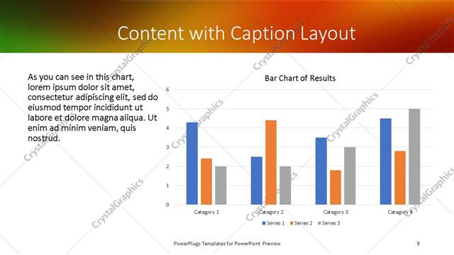 Content with Caption presentation slide layout
