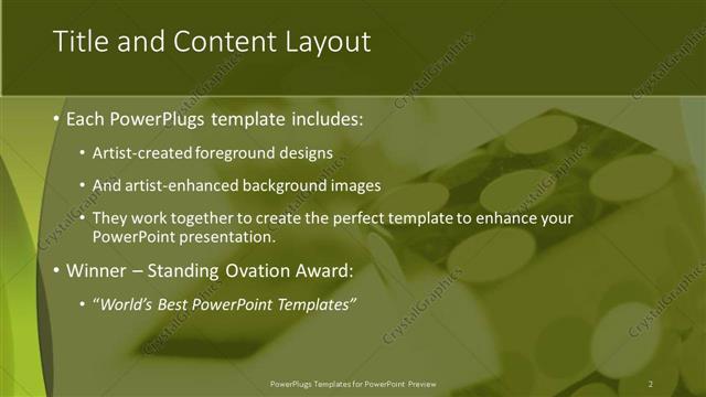 Title and Content presentation slide layout