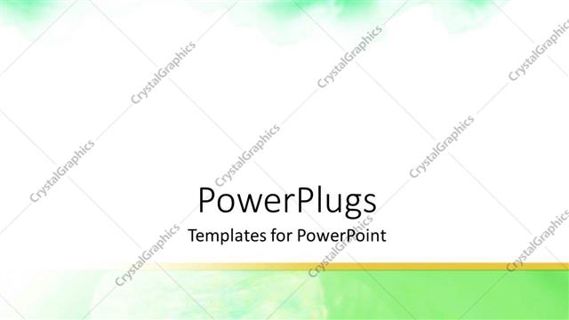  Presentation with green abstract - Abstract depiction of green clouds on a white background