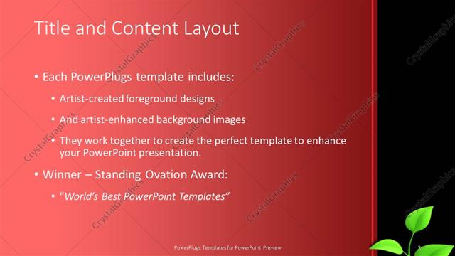 Title and Content presentation slide layout