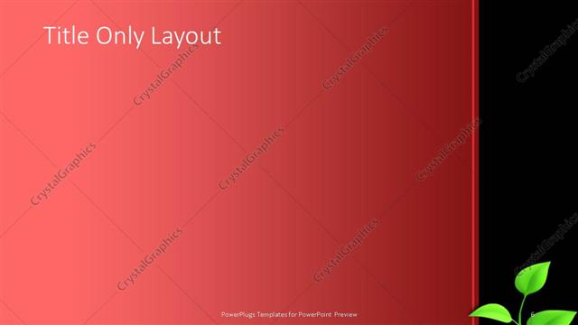 Title Only presentation slide layout