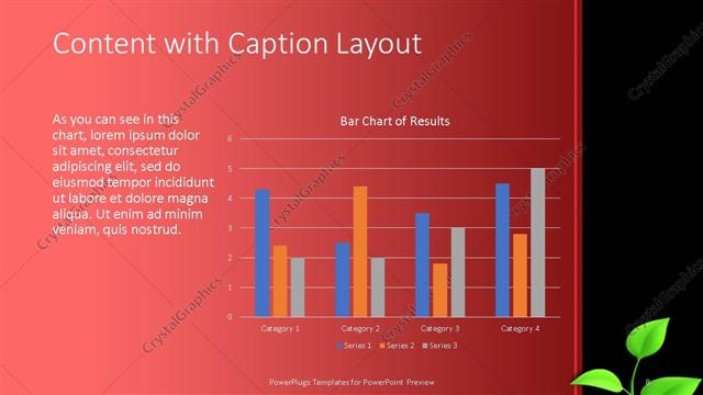 Content with Caption presentation slide layout