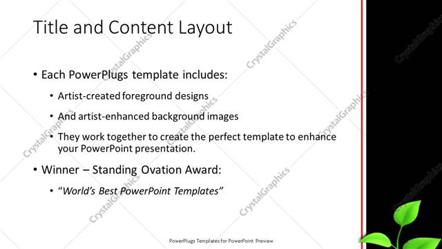 Title and Content presentation slide layout