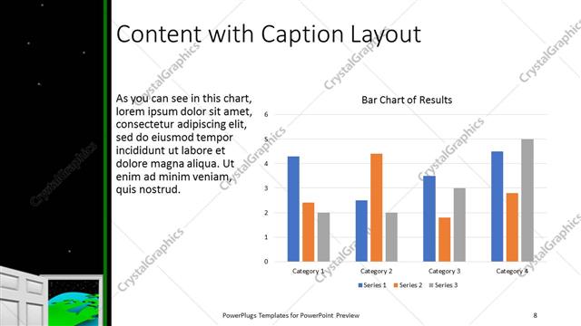 Content with Caption presentation slide layout