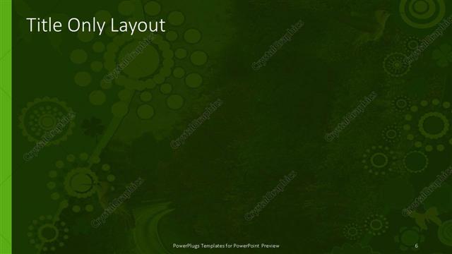 Title Only presentation slide layout