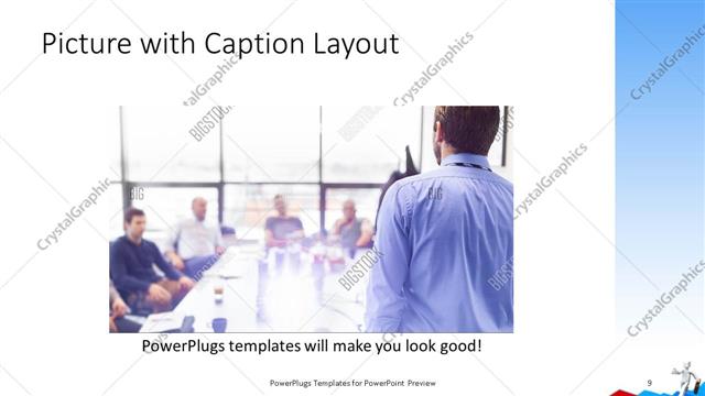 Picture with Caption presentation slide layout