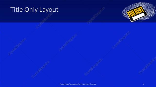 Title Only presentation slide layout