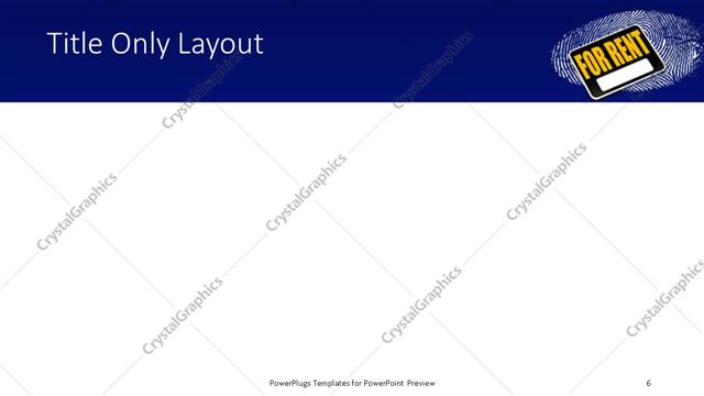 Title Only presentation slide layout