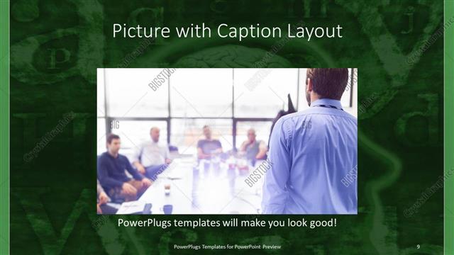 Picture with Caption presentation slide layout