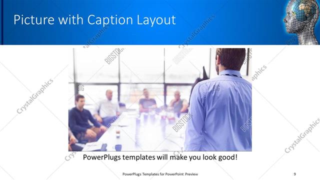 Picture with Caption presentation slide layout