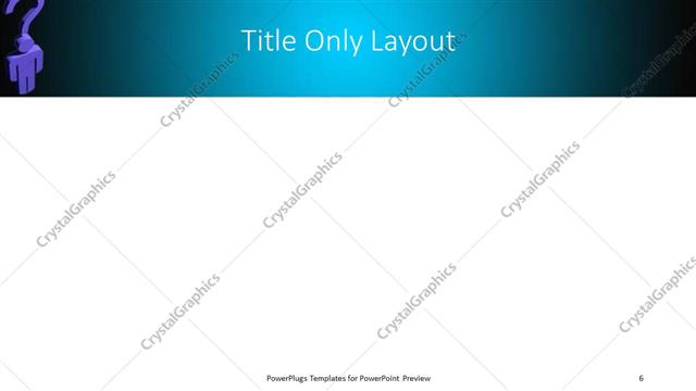 Title Only presentation slide layout
