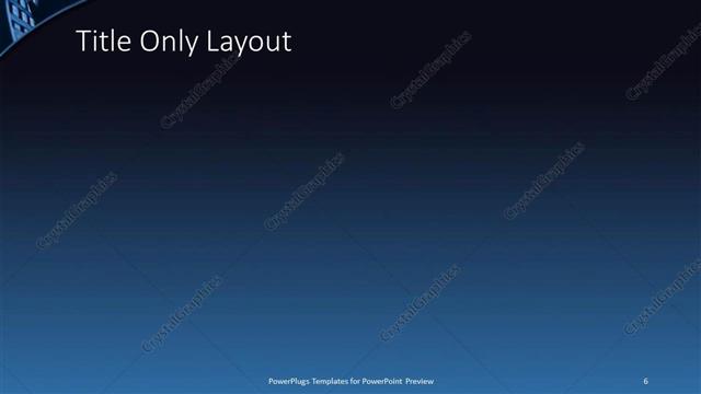 Title Only presentation slide layout