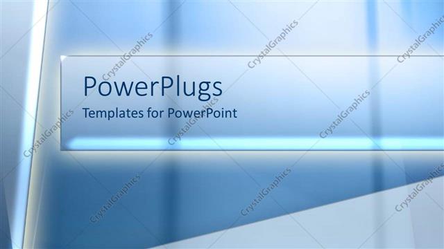  Presentation with business abstract - Abstract depiction of illuminated bars on a blue background