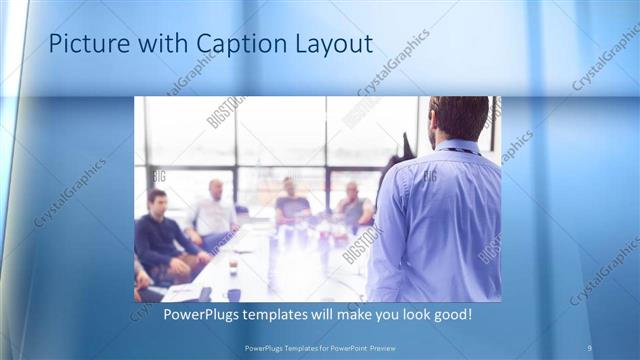 Picture with Caption presentation slide layout