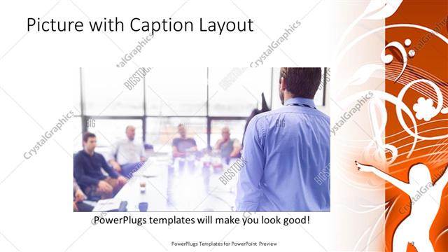 Picture with Caption presentation slide layout