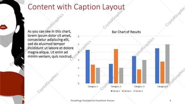 Content with Caption presentation slide layout