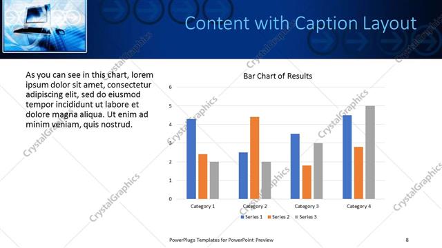 Content with Caption presentation slide layout