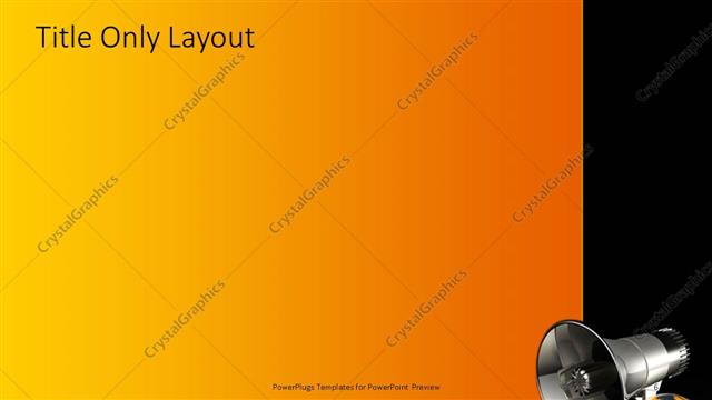 Title Only presentation slide layout