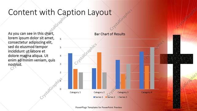 Content with Caption presentation slide layout